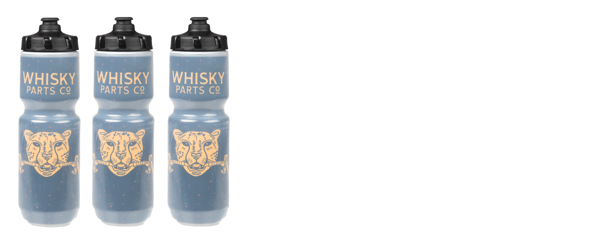 Whisky Parts Co Fancy Cat Coalition Purist Insulated Water Bottle - Black/Yellow - Front