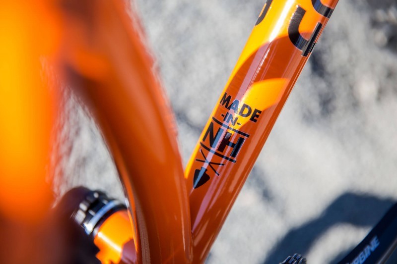 Bottom bracket detail on 44 Bikes custom fat bike